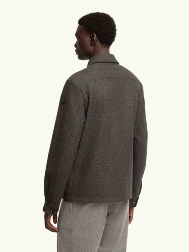 Moncler Hombre Barcelona Chaqueta Camisera Franela color Gris Antracita sku 513-000183 01 - Foto 3