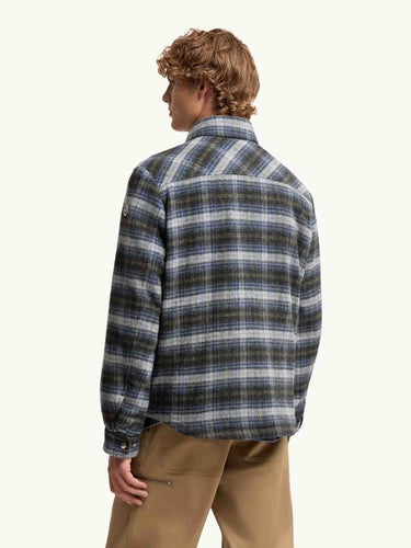 Moncler Hombre Barcelona Chaqueta Camisera Cuadros color Azul Marino sku 513-000184 01 - Foto 3