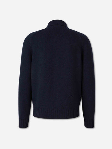 Gran Sasso Hombre Barcelona Cárdigan Lana color Azul Noche sku 513-000188 01 - Foto 2