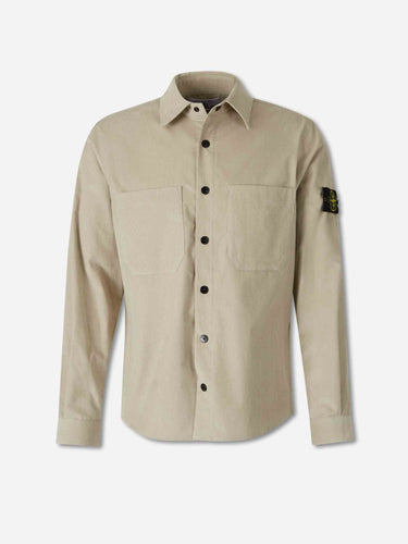 Stone Island Hombre Barcelona Sobrecamisa Pana color Beige sku 513-000193 01 - Foto 1