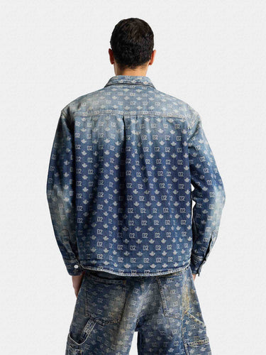 Dsquared2 Hombre Barcelona Chaqueta Denim Monograma color Azul Denim sku 513-000197 01 - Foto 3