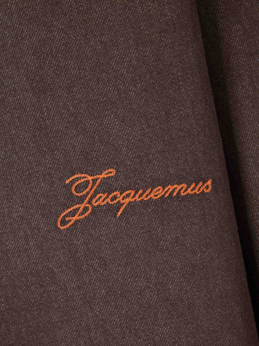 Jacquemus Hombre Barcelona Sobrecamisa Denim de-Nîmes Simon color Marrón sku 513-000201 01 - Foto 4