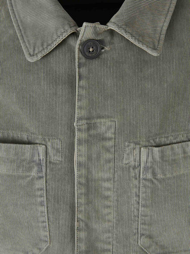 C.P. Company Hombre Barcelona Sobrecamisa Pana Algodón color Verde Militar sku 513-000206 01 - Foto 3