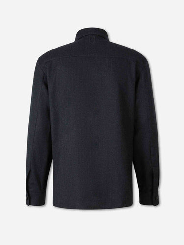 Canali Hombre Barcelona Sobrecamisa Lana color Azul Noche sku 513-000207 01 - Foto 2