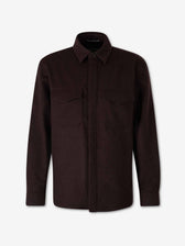 Canali Hombre Barcelona Sobrecamisa Casmere color Marrón Oscuro sku 513-000209 01 - Foto 1