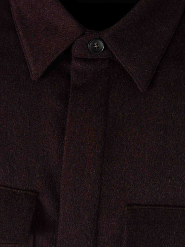 Canali Hombre Barcelona Sobrecamisa Casmere color Marrón Oscuro sku 513-000209 01 - Foto 3