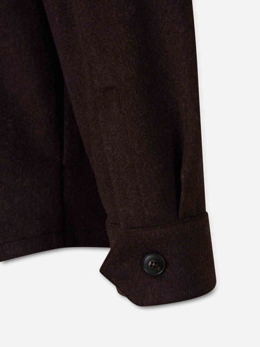 Canali Hombre Barcelona Sobrecamisa Casmere color Marrón Oscuro sku 513-000209 01 - Foto 4