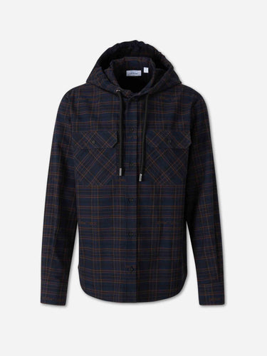 Off-White Hombre Barcelona Sobrecamisa Capucha Cuadros color Azul Marino sku 513-000212 01 - Foto 1