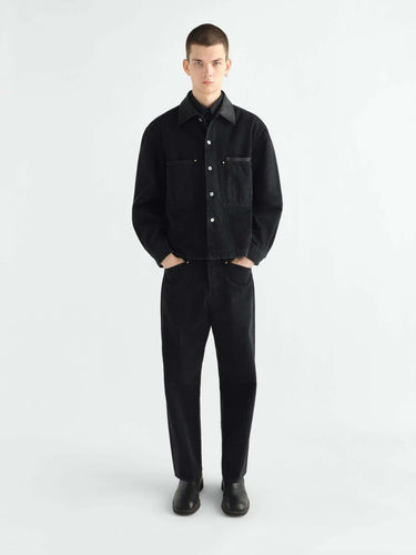 Lemaire Hombre Barcelona Chaqueta Denim Algodón color Negro sku 513-000218 01 - Foto 4