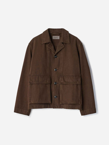 Lemaire Hombre Barcelona Chaqueta Denim Aagodón color Marrón Oscuro sku 513-000219 01 - Foto 1