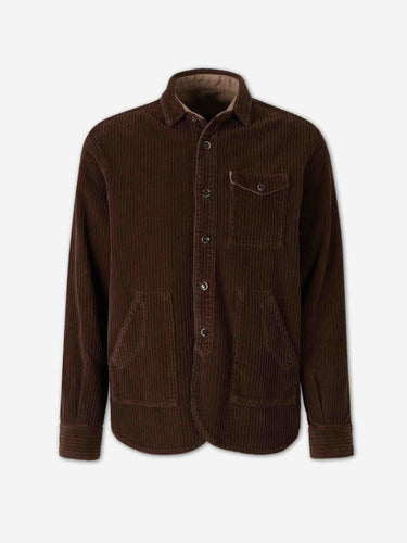 Nine in the morning Hombre Barcelona Sobrecamisa Pana Algodón color Marrón Oscuro sku 513-000224 02 - Foto 1