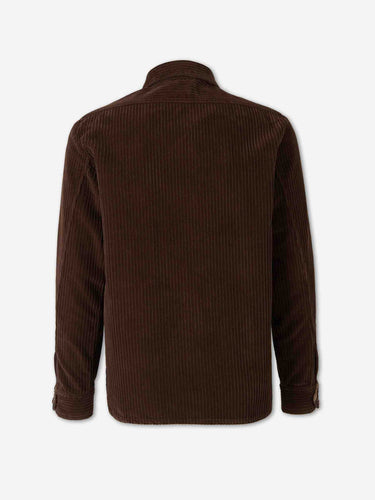 Nine in the morning Hombre Barcelona Sobrecamisa Pana Algodón color Marrón Oscuro sku 513-000224 02 - Foto 2