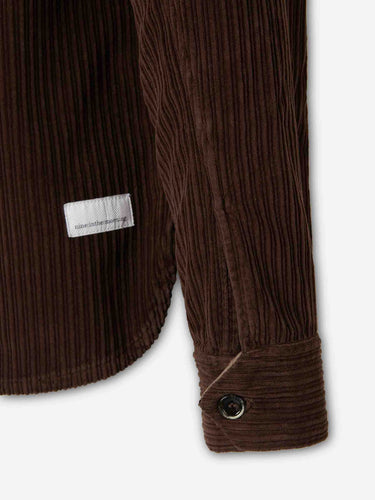Nine in the morning Hombre Barcelona Sobrecamisa Pana Algodón color Marrón Oscuro sku 513-000224 02 - Foto 4