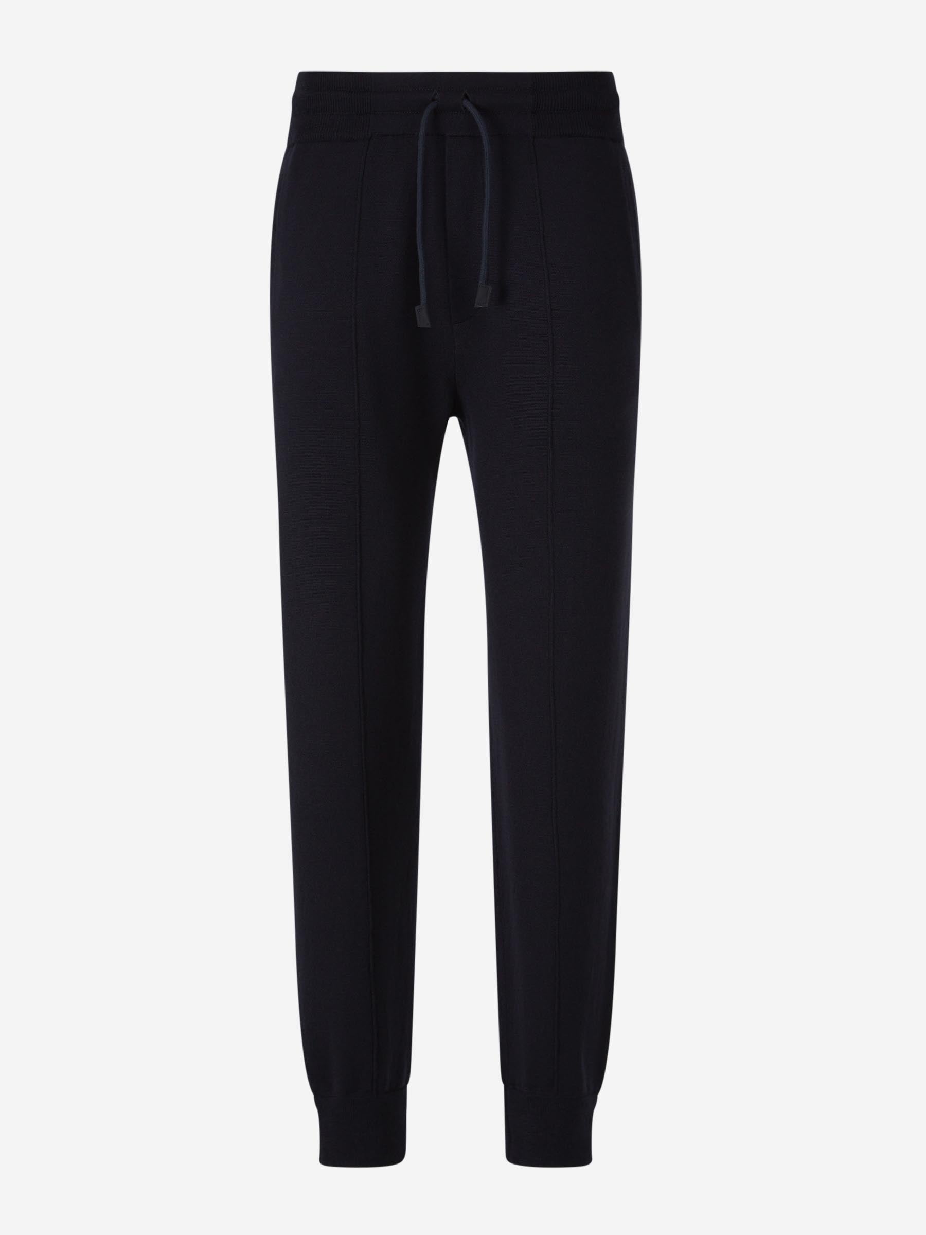 Gran Sasso Hombre Barcelona Joggers Elásticos Lana color Azul Noche sku 521-003198 01 - Foto 1