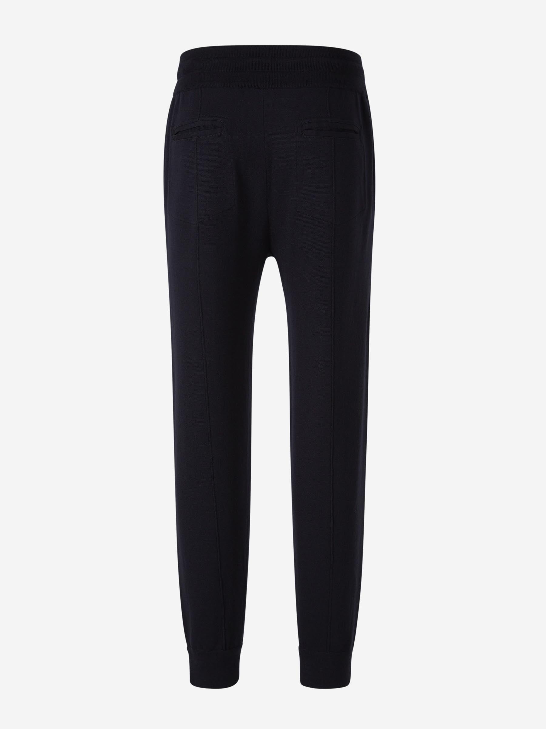 Gran Sasso Hombre Barcelona Joggers Elásticos Lana color Azul Noche sku 521-003198 01 - Foto 2