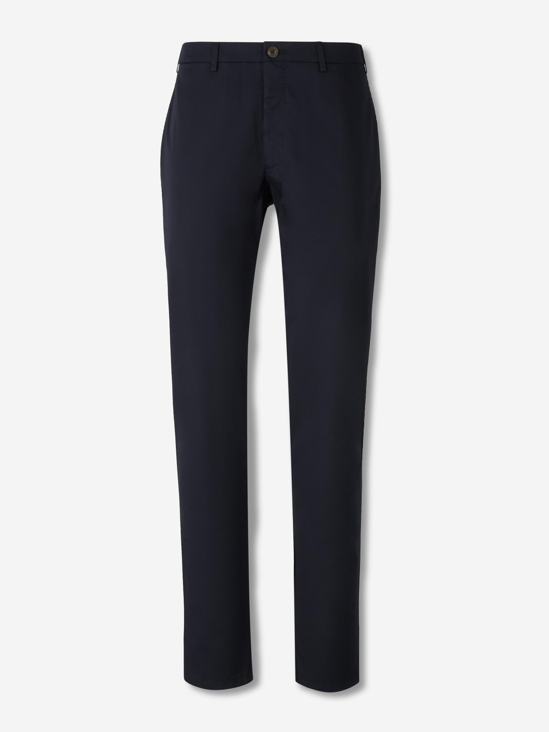 Canali Hombre Barcelona Pantalones Vestir Algodón color Azul Marino sku 521-003244 01 - Foto 1