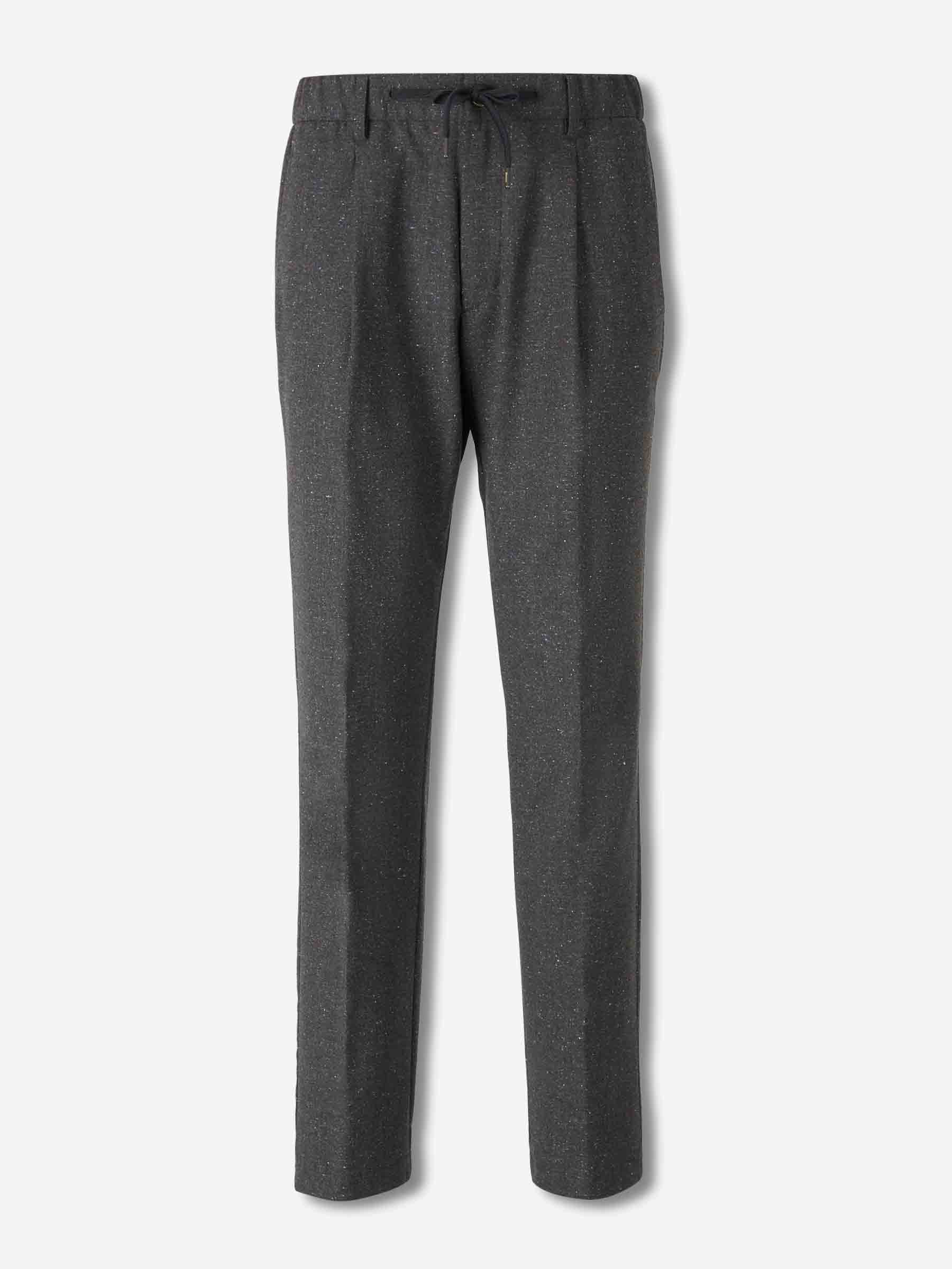 Herno Hombre Barcelona Pantalones Texturizados Lana color Gris Antracita sku 521-003334 01 - Foto 1