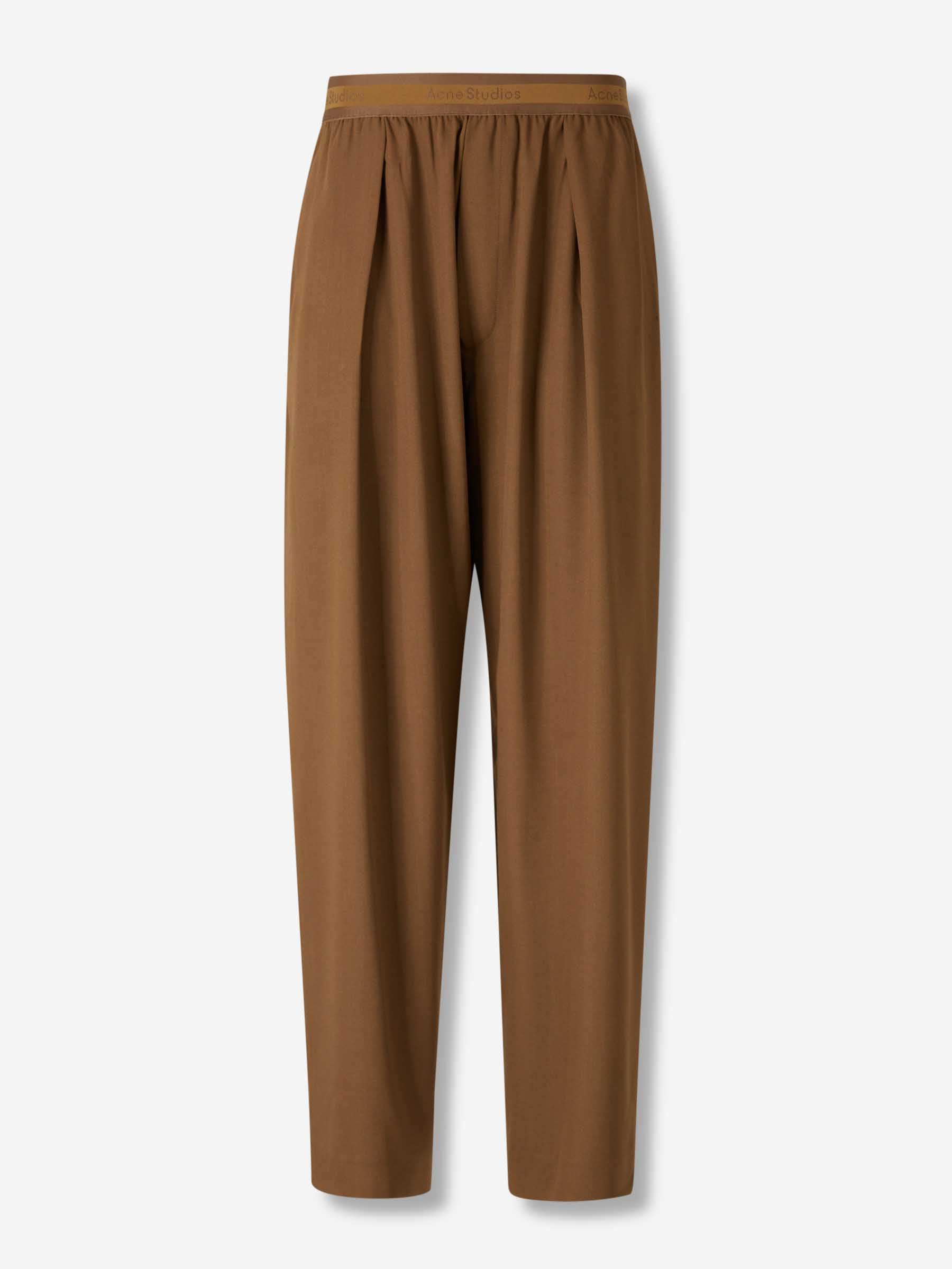 Acne Studios Hombre Barcelona Pantalones Anchos Lana color Marrón sku 521-003359 01 - Foto 1