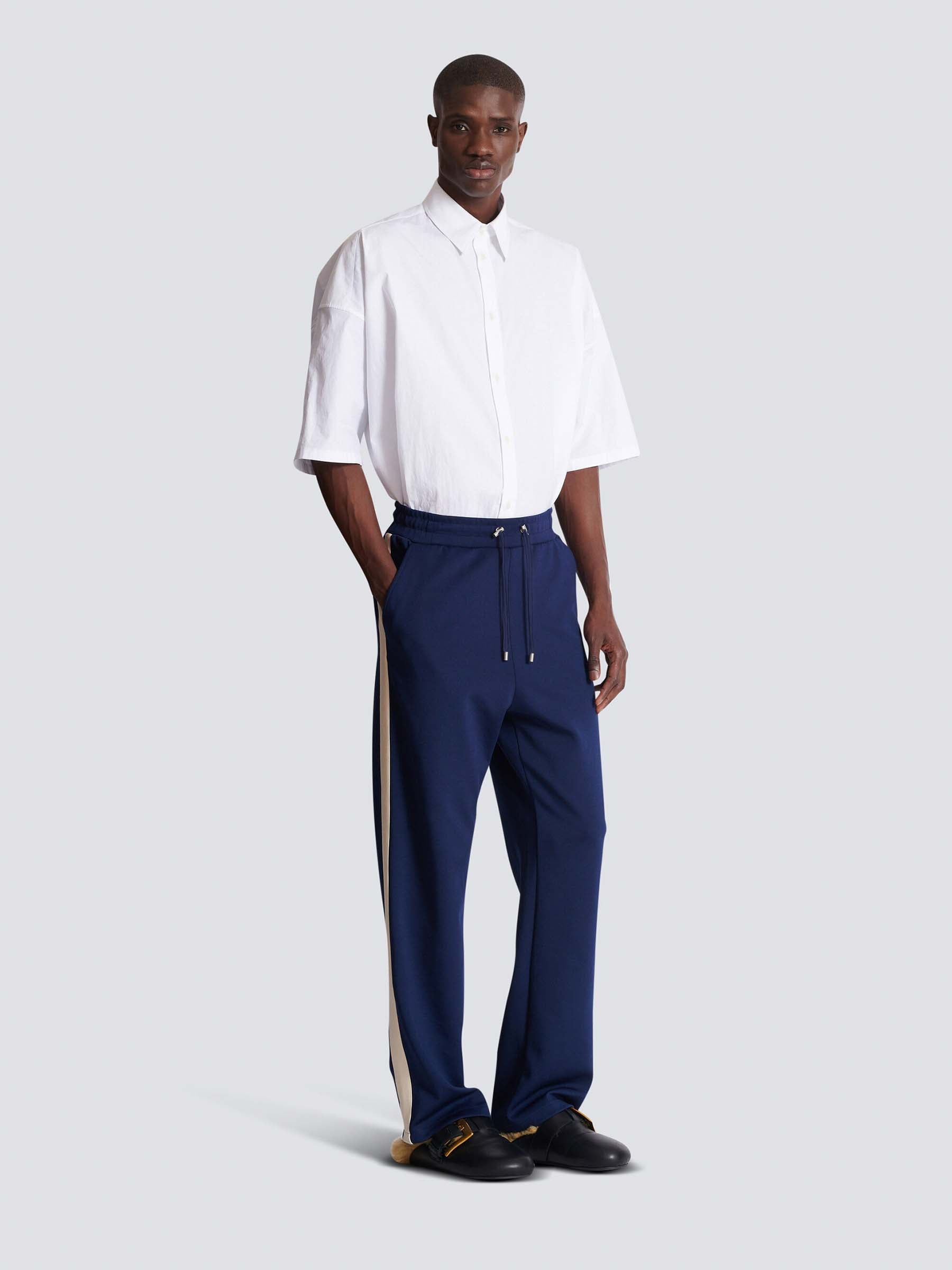 Balmain Hombre Barcelona Joggers Algodón color Azul Marino sku 521-003362 01 - Foto 2