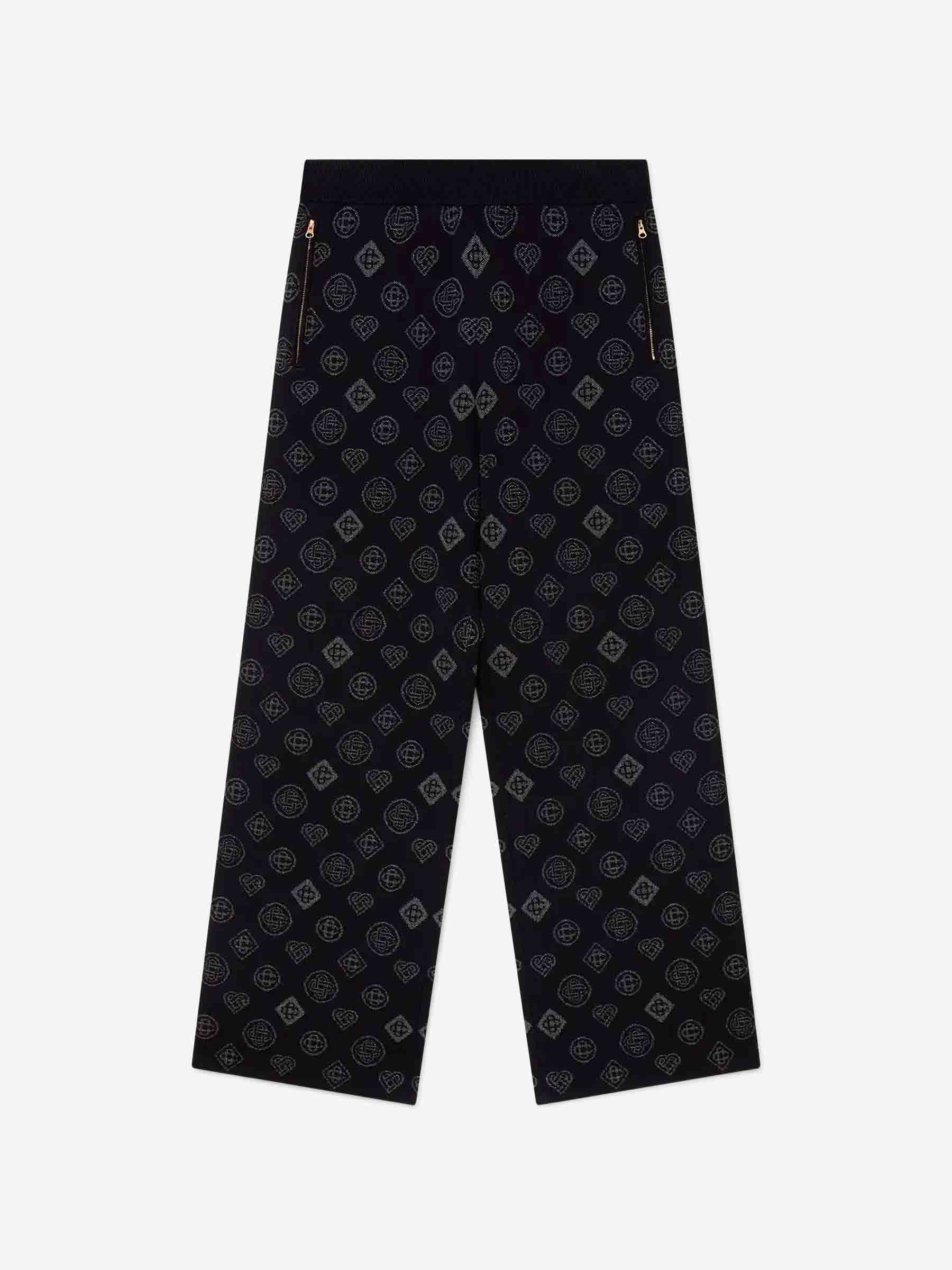 Casablanca Hombre Barcelona Pantalones Punto Monograma color Negro sku 521-003371 01 - Foto 1