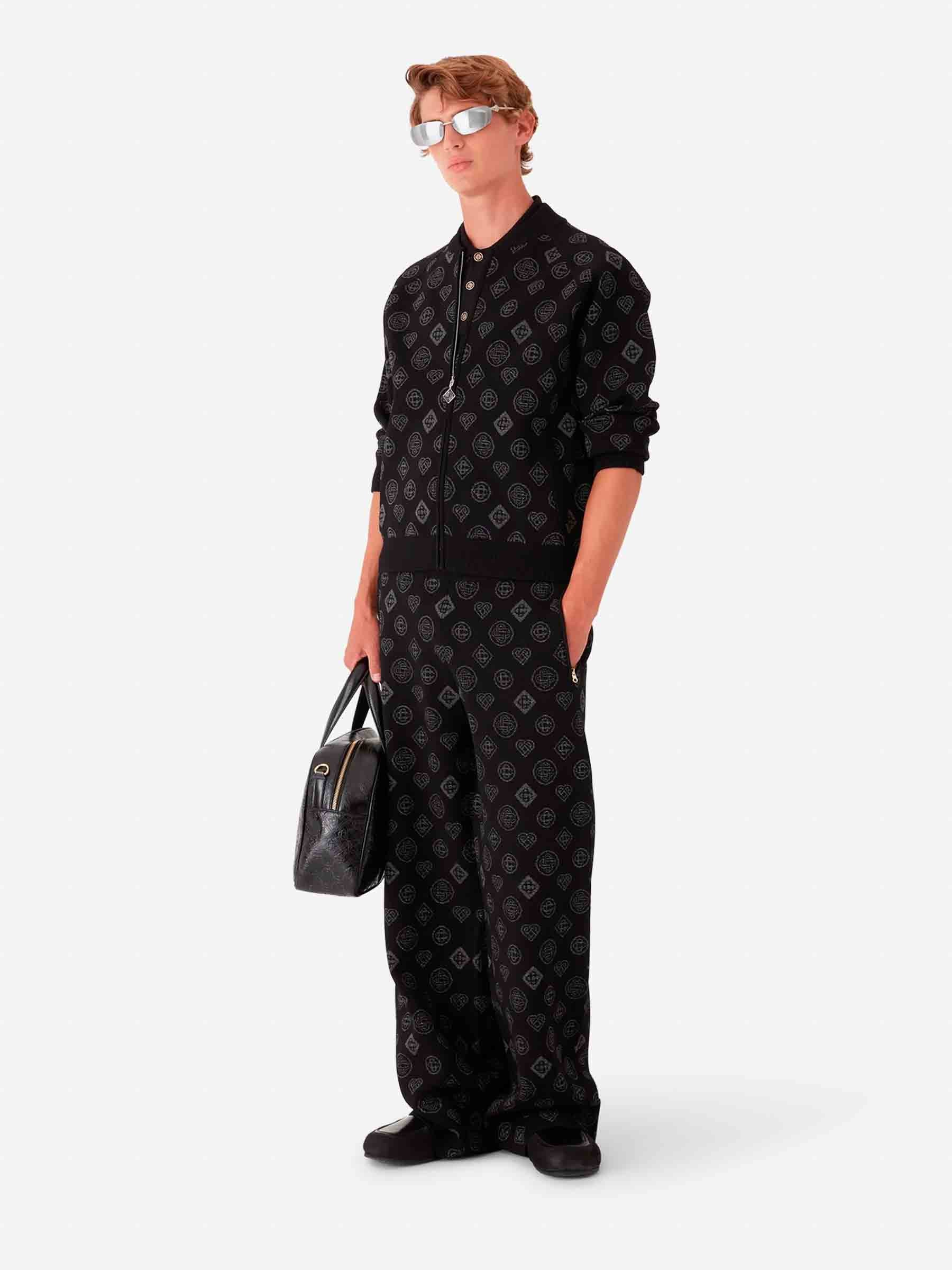 Casablanca Hombre Barcelona Pantalones Punto Monograma color Negro sku 521-003371 01 - Foto 2