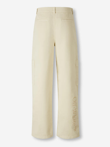 Off-White Hombre Barcelona Pantalones Anchos Cargo color Crema sku 521-003374 01 - Foto 3