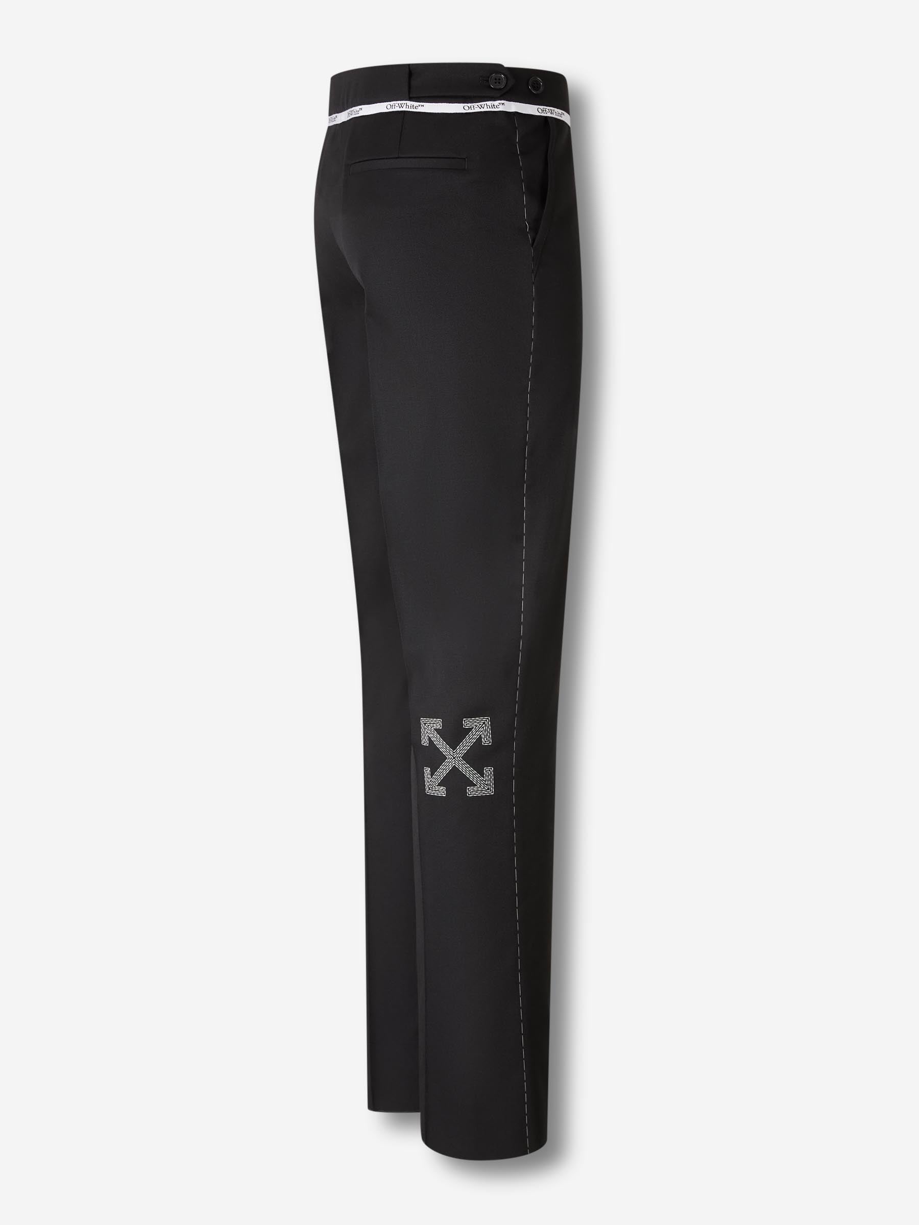Off-White Hombre Barcelona Pantalones Rectos Lana color Negro sku 521-003376 01 - Foto 2