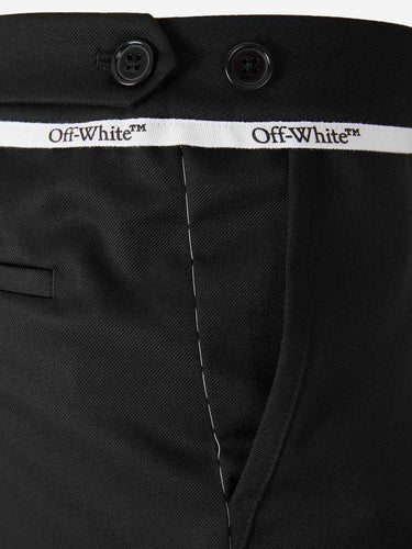 Off-White Hombre Barcelona Pantalones Rectos Lana color Negro sku 521-003376 01 - Foto 4