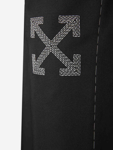 Off-White Hombre Barcelona Pantalones Rectos Lana color Negro sku 521-003376 01 - Foto 5