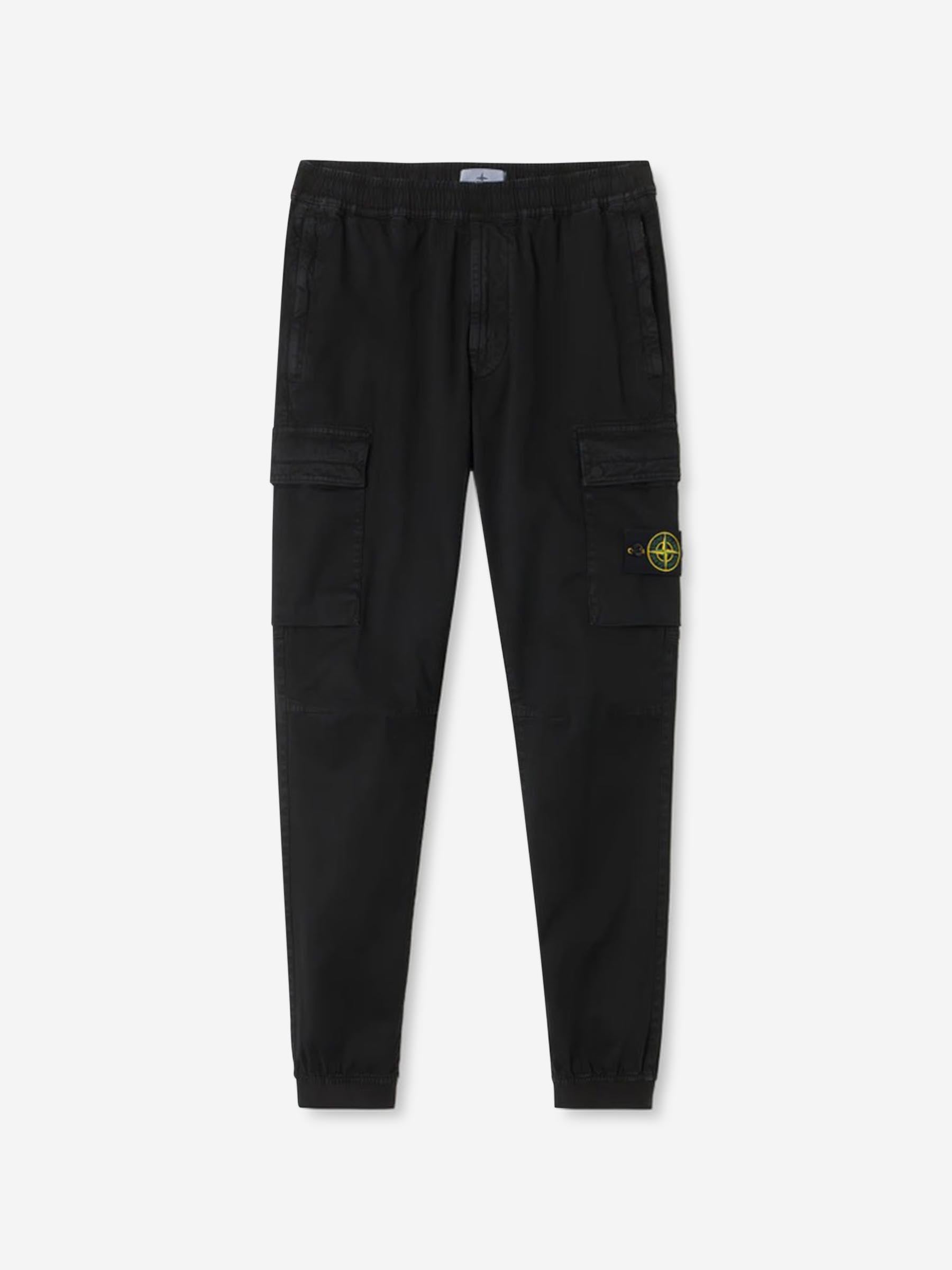Stone Island Hombre Barcelona Pantalones Cargo Stretch color Negro sku 521-003378 03 - Foto 1