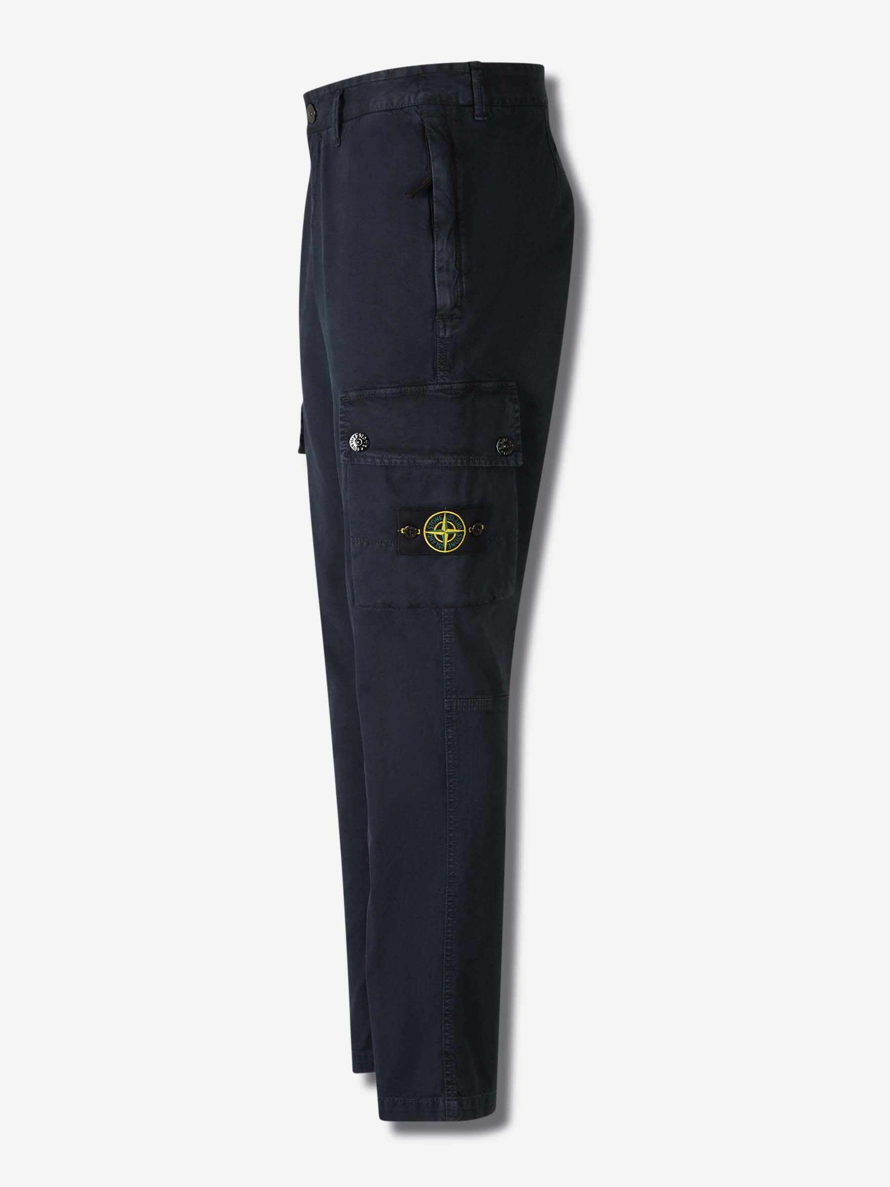 Stone Island Hombre Barcelona Pantalones Etiqueta Compass color Azul Marino sku 521-003379 01 - Foto 2