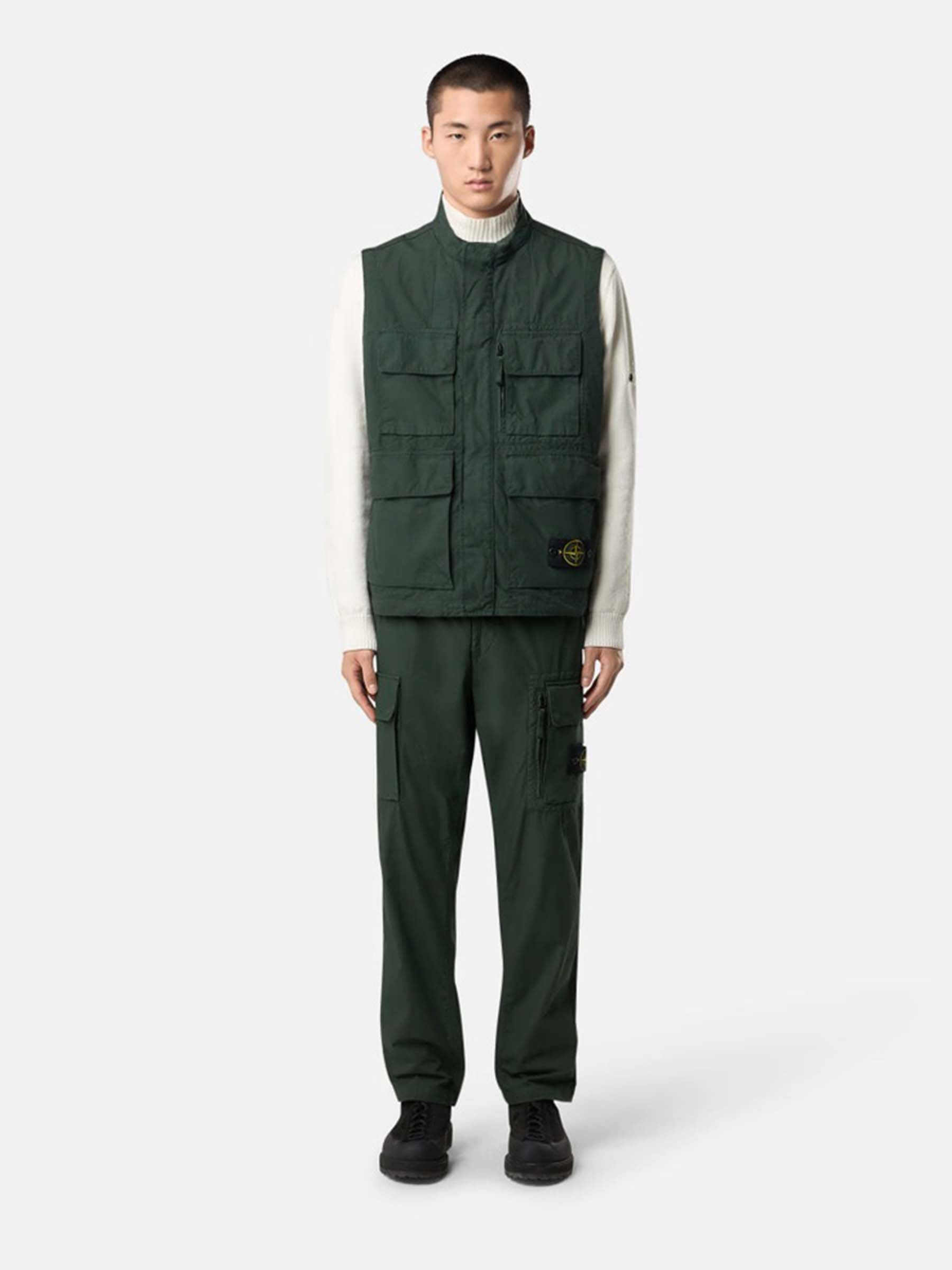 Stone Island Hombre Barcelona Pantalones Cargo Algodón color Verde Oscuro sku 521-003386 01 - Foto 2