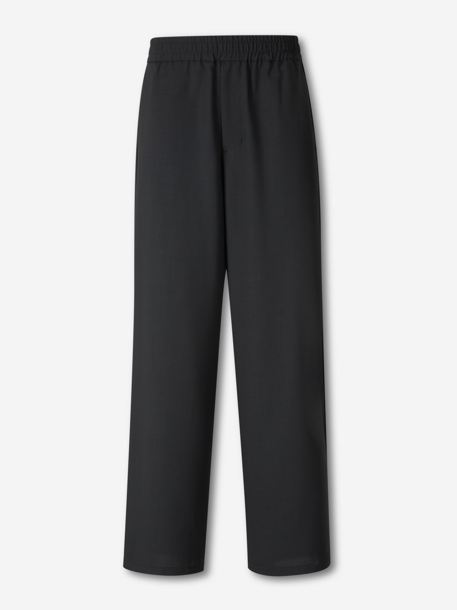 Ami Paris Hombre Barcelona Pantalones Elásticos Lana color Gris Antracita sku 521-003412 01 - Foto 1