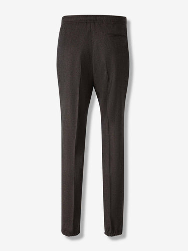 Zegna Hombre Barcelona Pantalones Rectos Lana color Marrón Oscuro sku 521-003424 01 - Foto 2