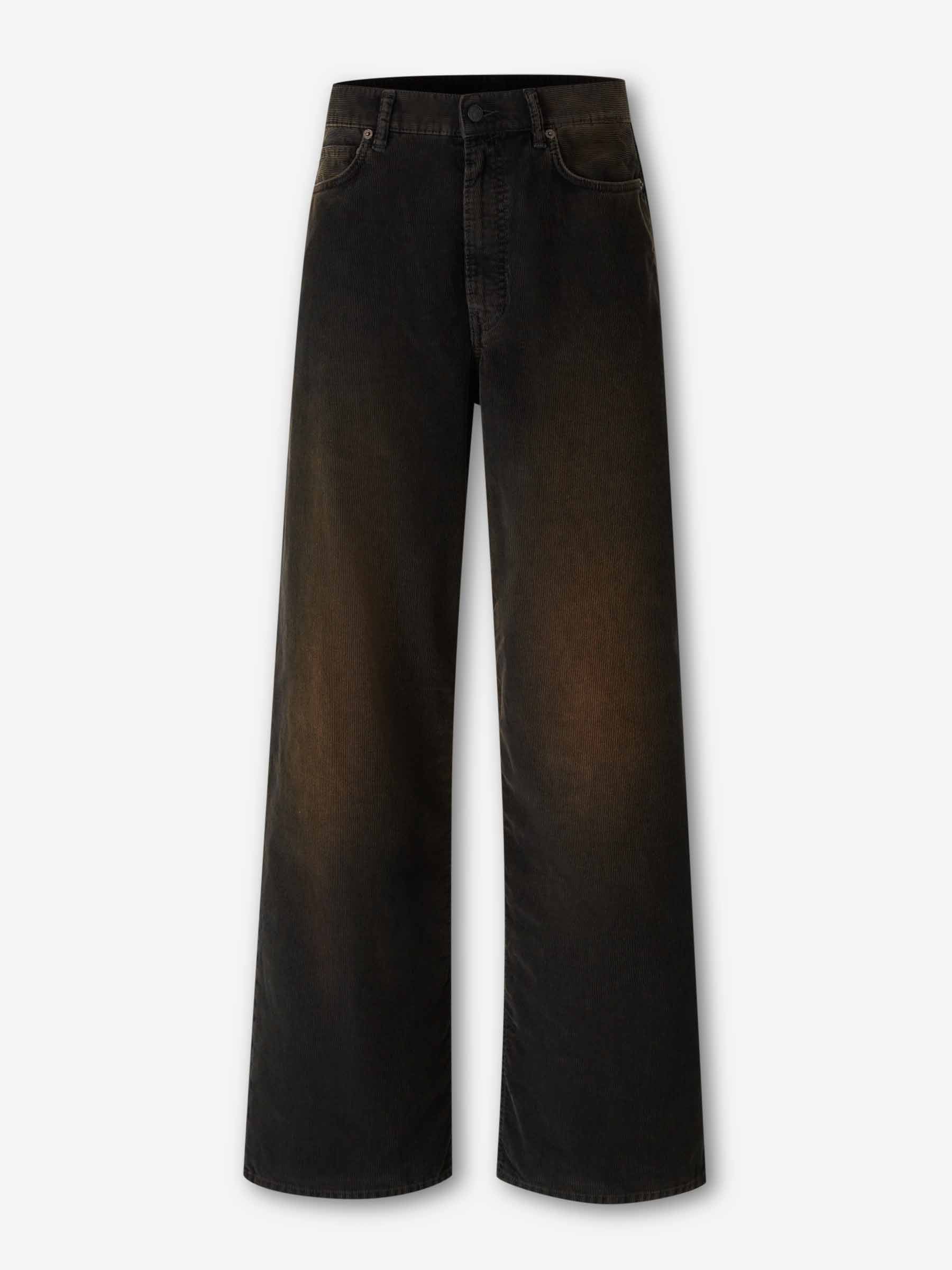 Acne Studios Hombre Barcelona Pantalones Anchos Pana color Marrón Oscuro sku 521-003437 01 - Foto 1