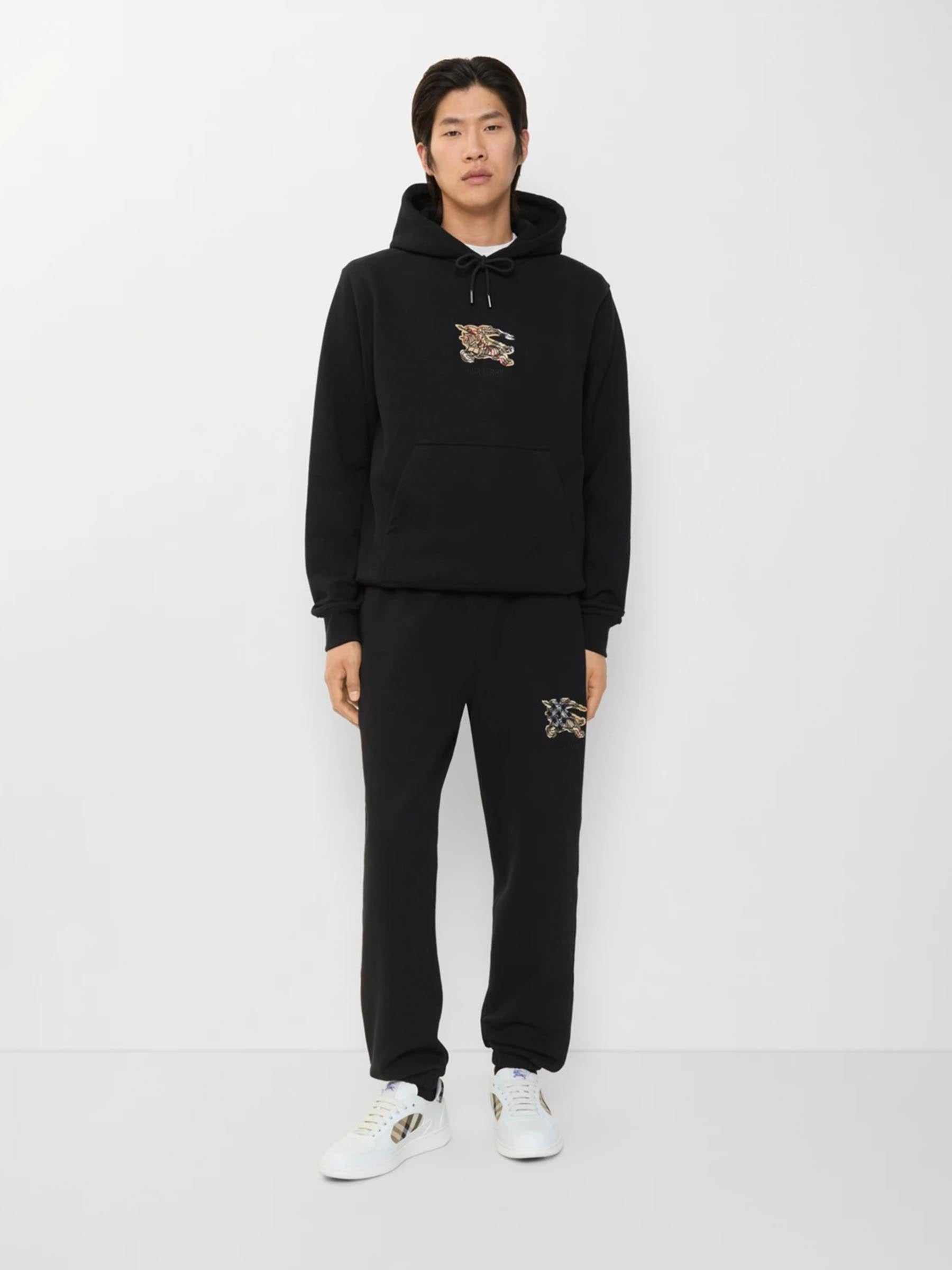 Burberry Hombre Barcelona Joggers Check Algodón color Negro sku 521-003454 01 - Foto 2