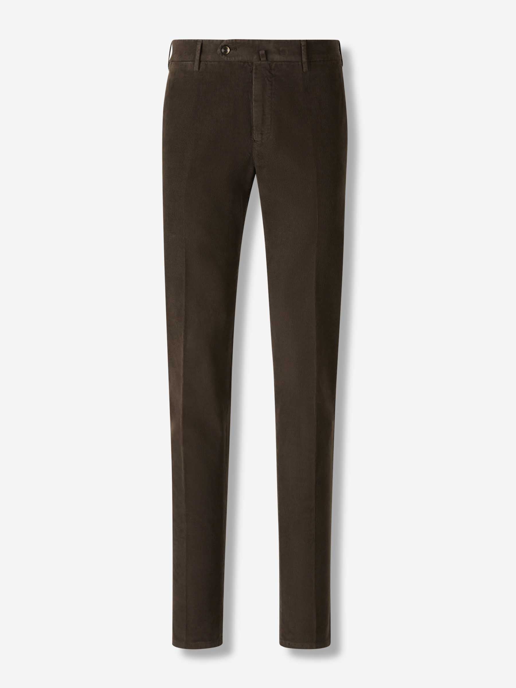 PT Torino Hombre Barcelona Pantalones Micropana Algodón color Marrón Oscuro sku 521-003475 05 - Foto 1