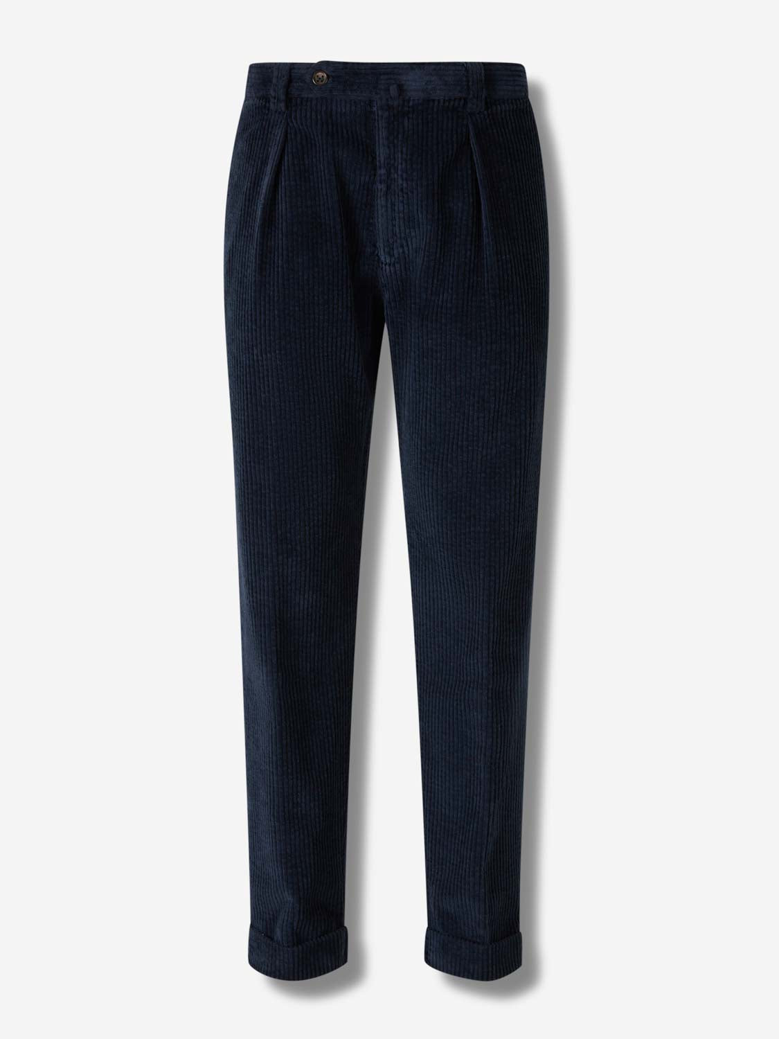 Berwich Hombre Barcelona Pantalones De Pana color Azul Marino sku 521-003488 01 - Foto 1