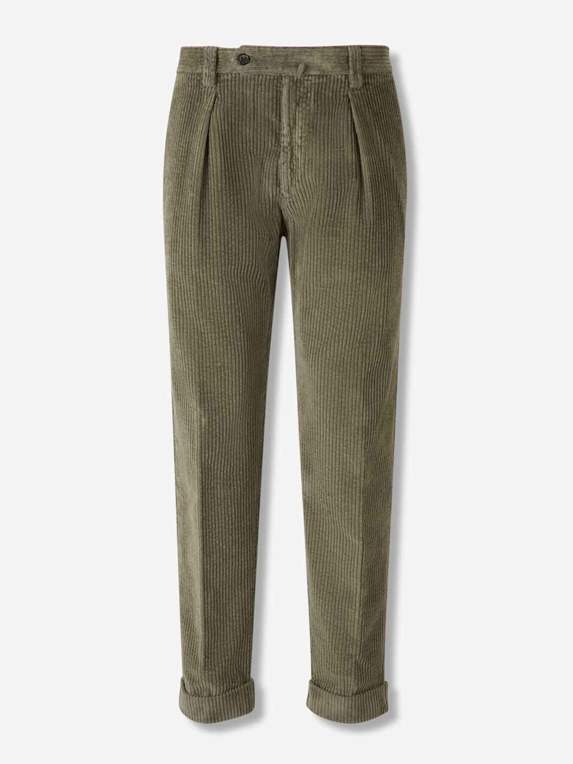 Berwich Hombre Barcelona Pantalones De Pana color Verde sku 521-003488 02 - Foto 1