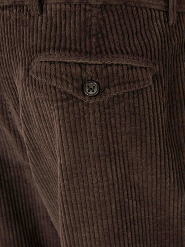 Berwich Hombre Barcelona Pantalones Pana Rectos color Marrón Oscuro sku 521-003489 02 - Foto 4