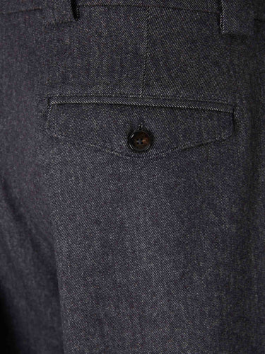 Berwich Hombre Barcelona Pantalones Vestir Lana color Gris Antracita sku 521-003492 01 - Foto 4