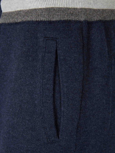 Gran Sasso Hombre Barcelona Joggers Punto Lana color Azul Marino sku 521-003493 02 - Foto 3