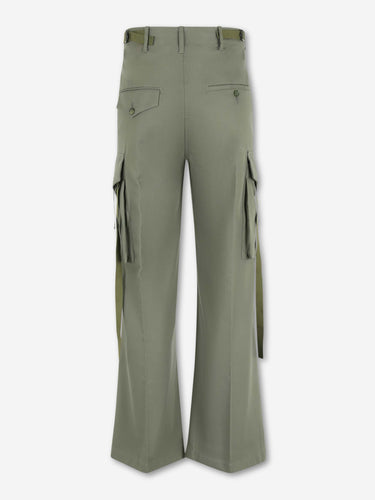 Setchu Hombre Barcelona Pantalones Anchos Cargo color Verde Militar sku 521-003522 02 - Foto 2