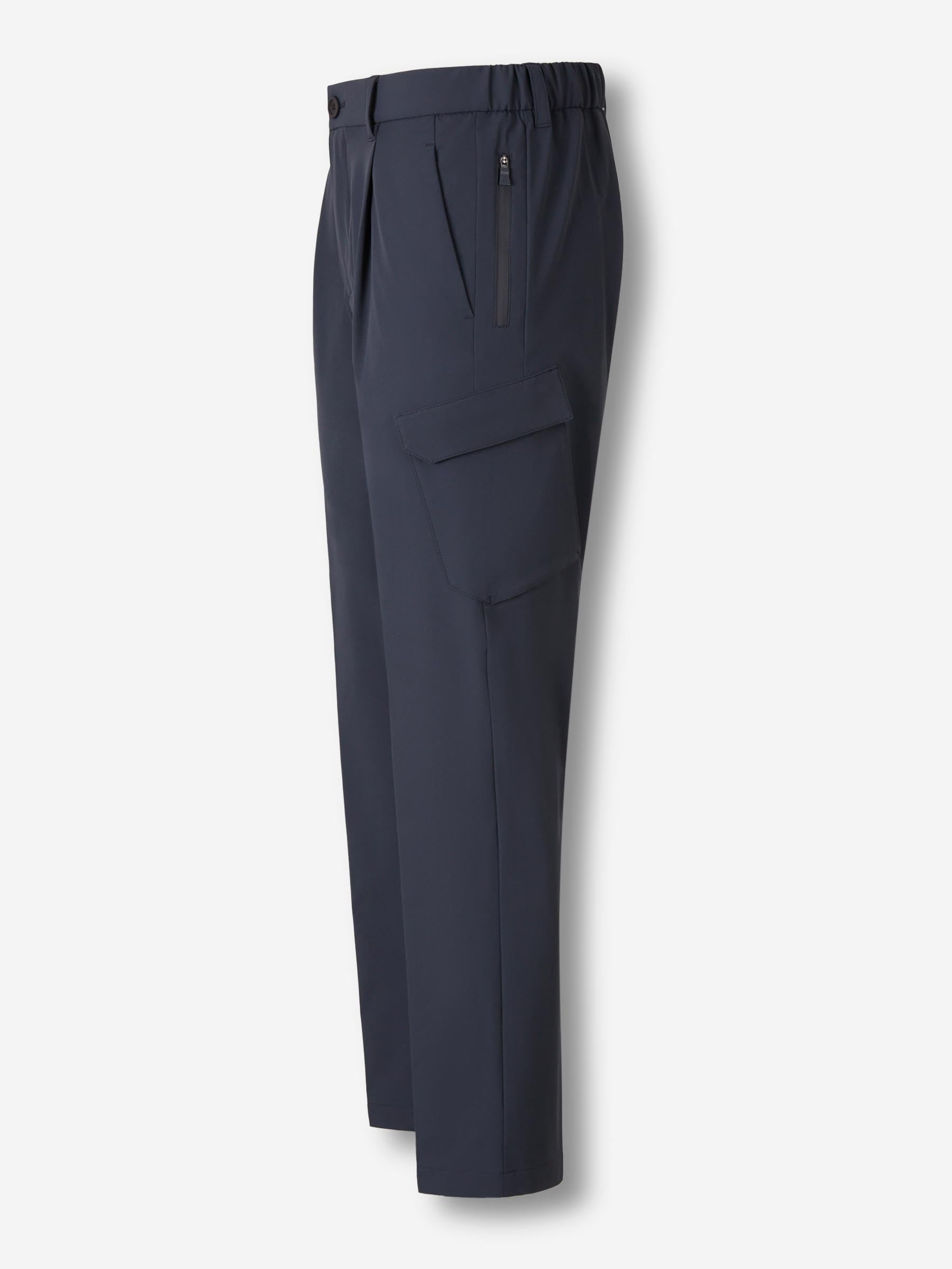 Herno Hombre Barcelona Pantalones Cargo color Azul Noche sku 521-003524 02 - Foto 2