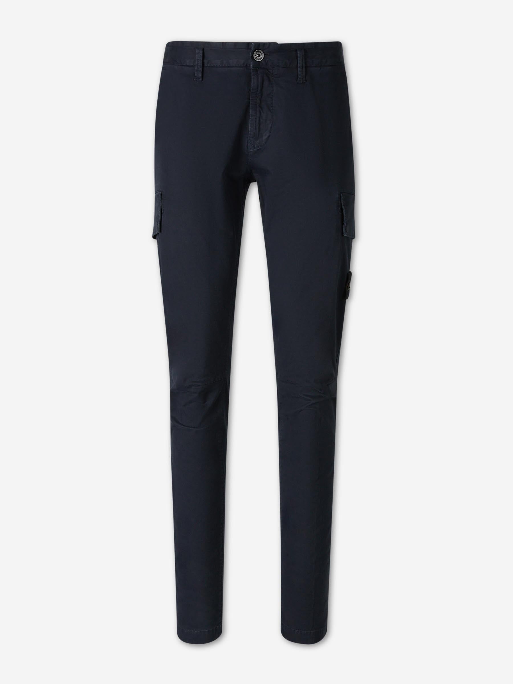 Stone Island Hombre Barcelona Pantalones Chinos Algodón color Azul Noche sku 521-003538 01 - Foto 1