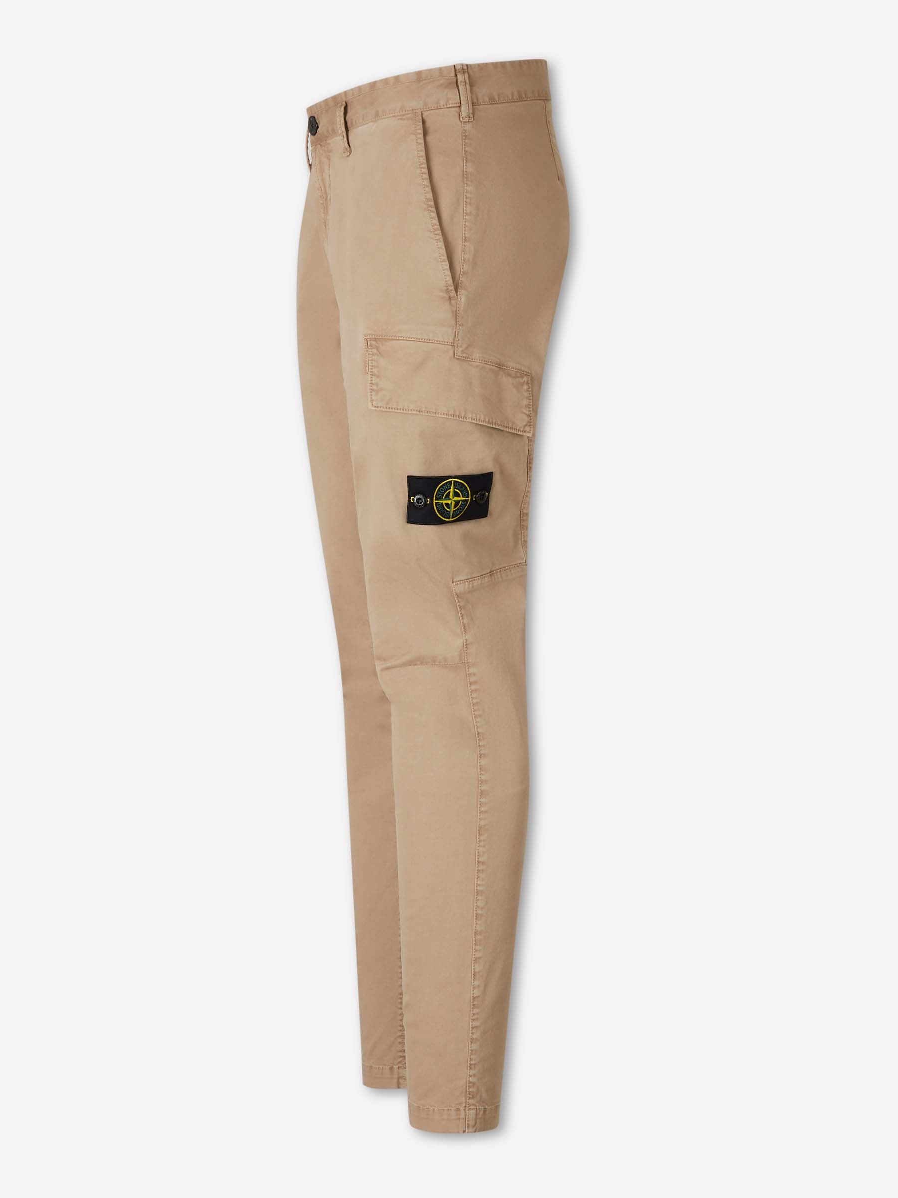 Stone Island  Barcelona Pantalones Chinos Cargo color Beige sku 521-003538 02 - Foto 2