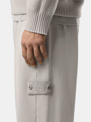 Stone Island Hombre Barcelona Joggers Algodón color Gris Claro sku 521-003545 01 - Foto 4