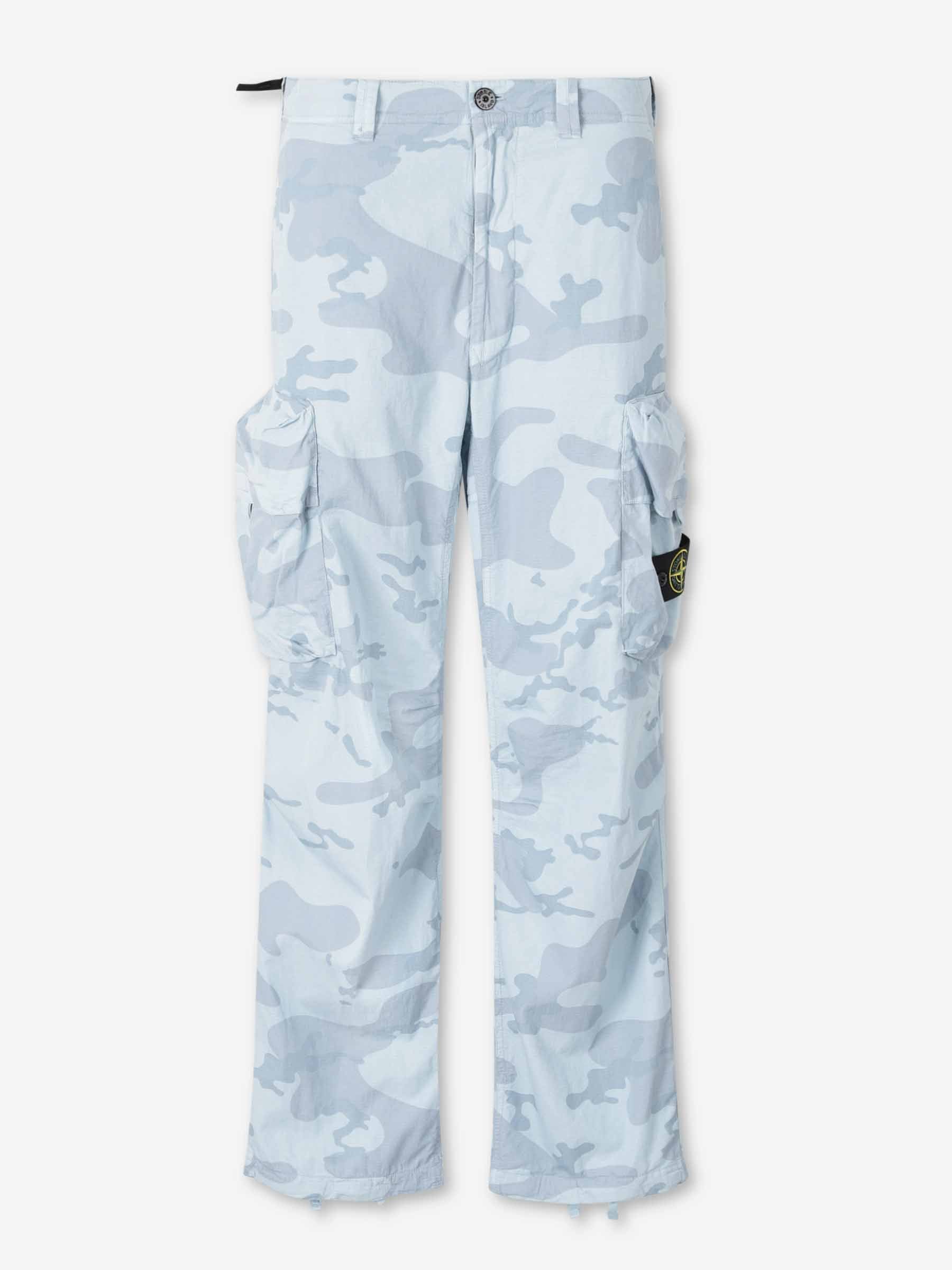 Stone Island Hombre Barcelona Pantalones Técnicos Cargo color Camuflaje Azul sku 521-003546 01 - Foto 1