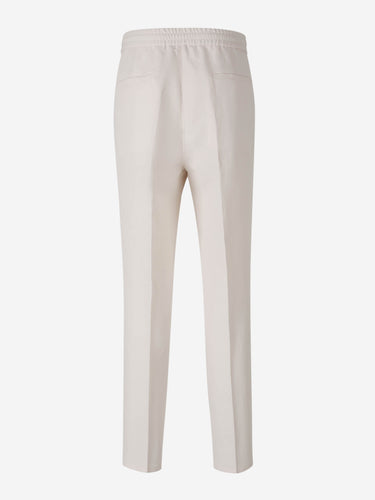 Brunello Cucinelli Hombre Barcelona Pantalones Lino Rectos color Marfil sku 521-003563 01 - Foto 2