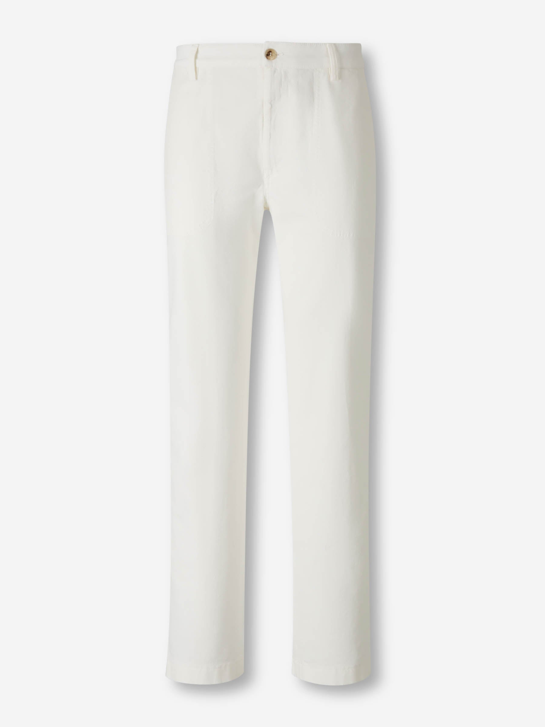 Canali Hombre Barcelona Pantalones Rectos Chinos color Blanco sku 521-003572 01 - Foto 1